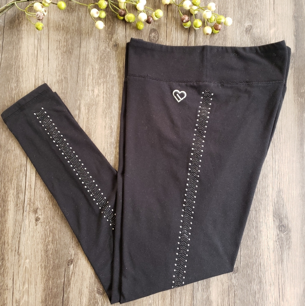 LIVE LOVE DREAM BLACK LEGGINGS by AEROPOSTALE